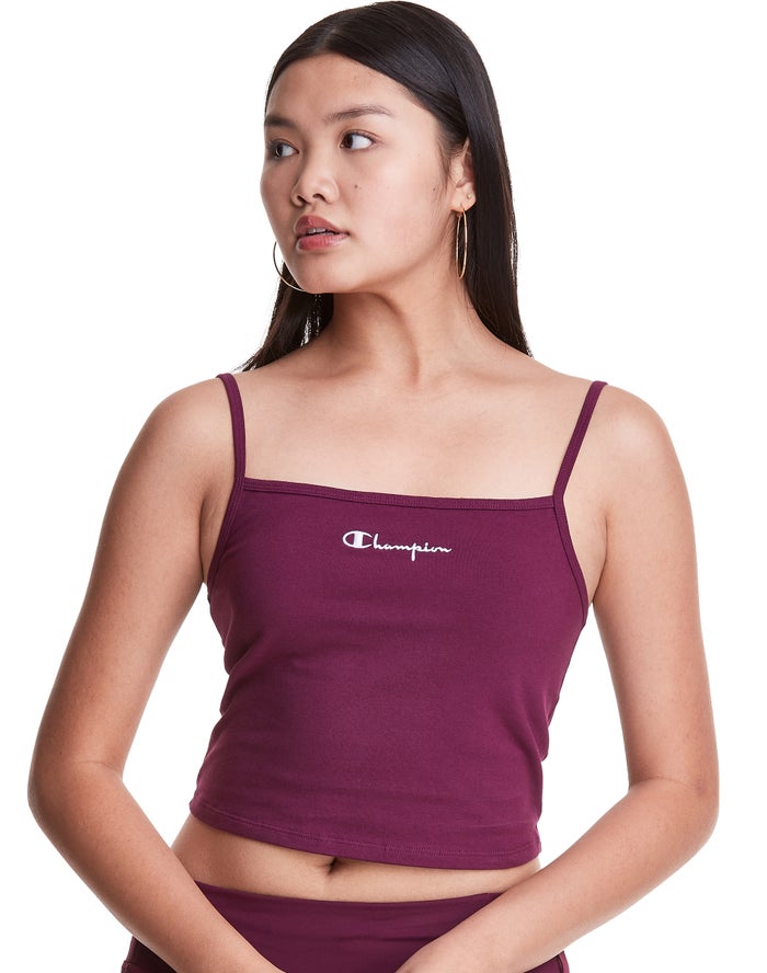 Champion T-Shirt Dames - DonkerPaars - Cropped Cami ( 469218-NEF )